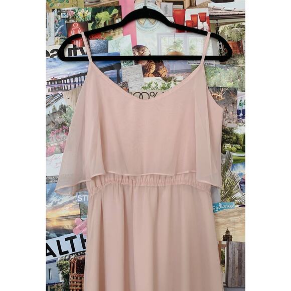 Light Pink Ceremony by Joanna August Dani Formal Evening Gown M - Picture 2 of 11